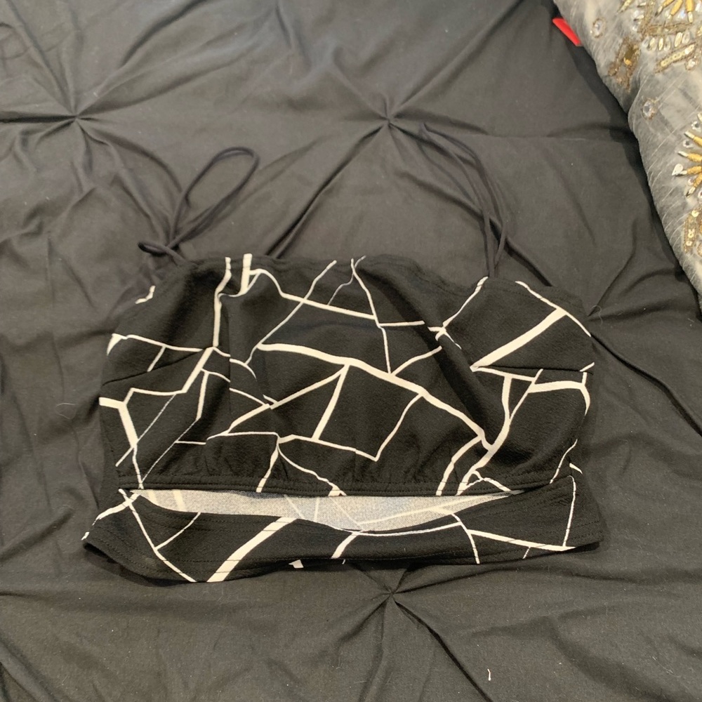 Geometric crop top